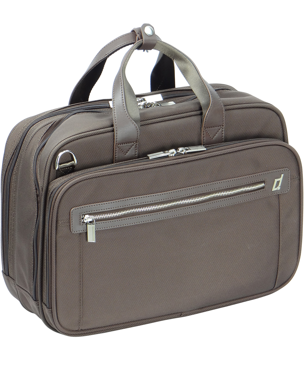 《商務公事包》雙層電腦公事包-咖啡色