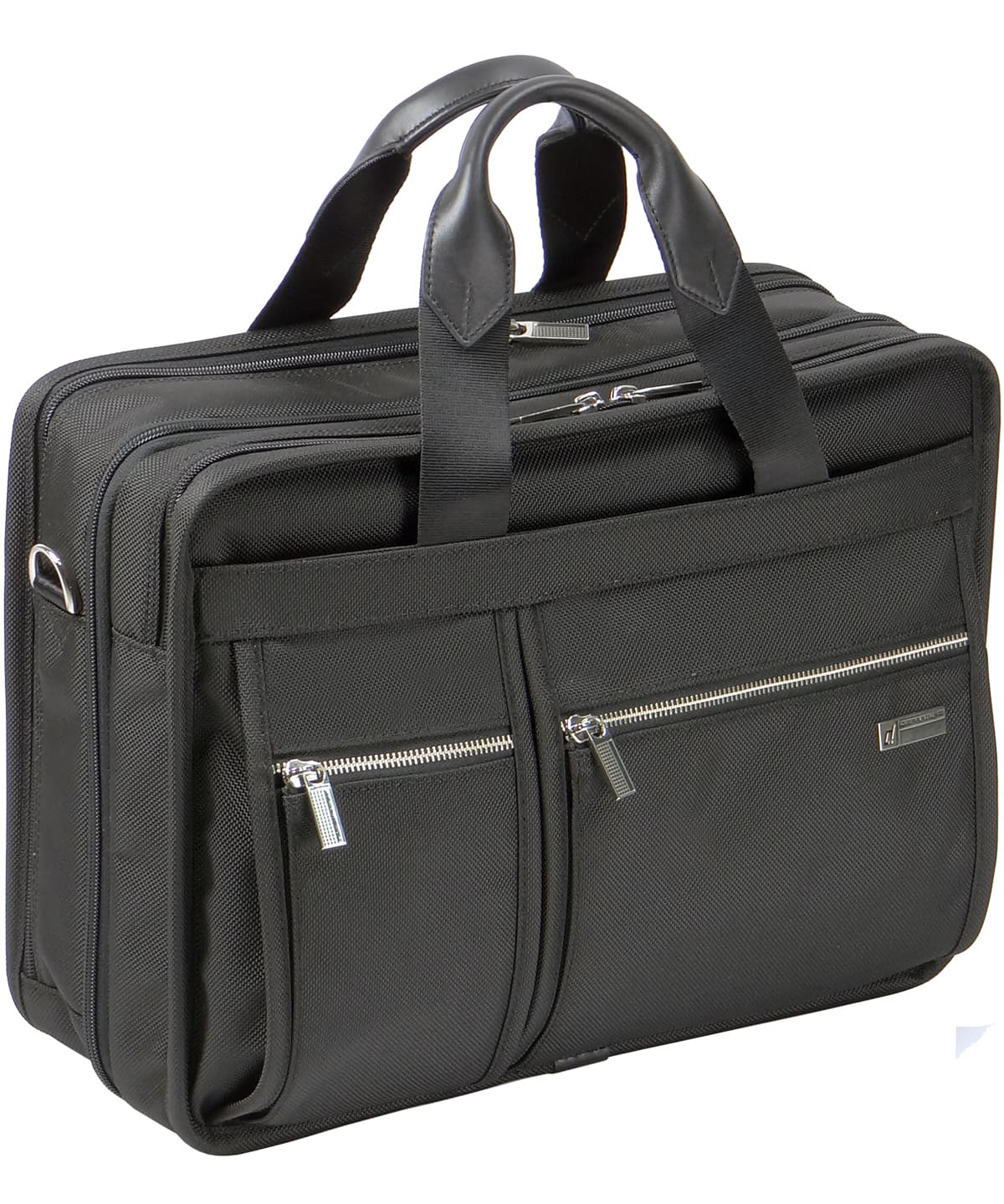 《商務公事包》雙層電腦公事包-黑色