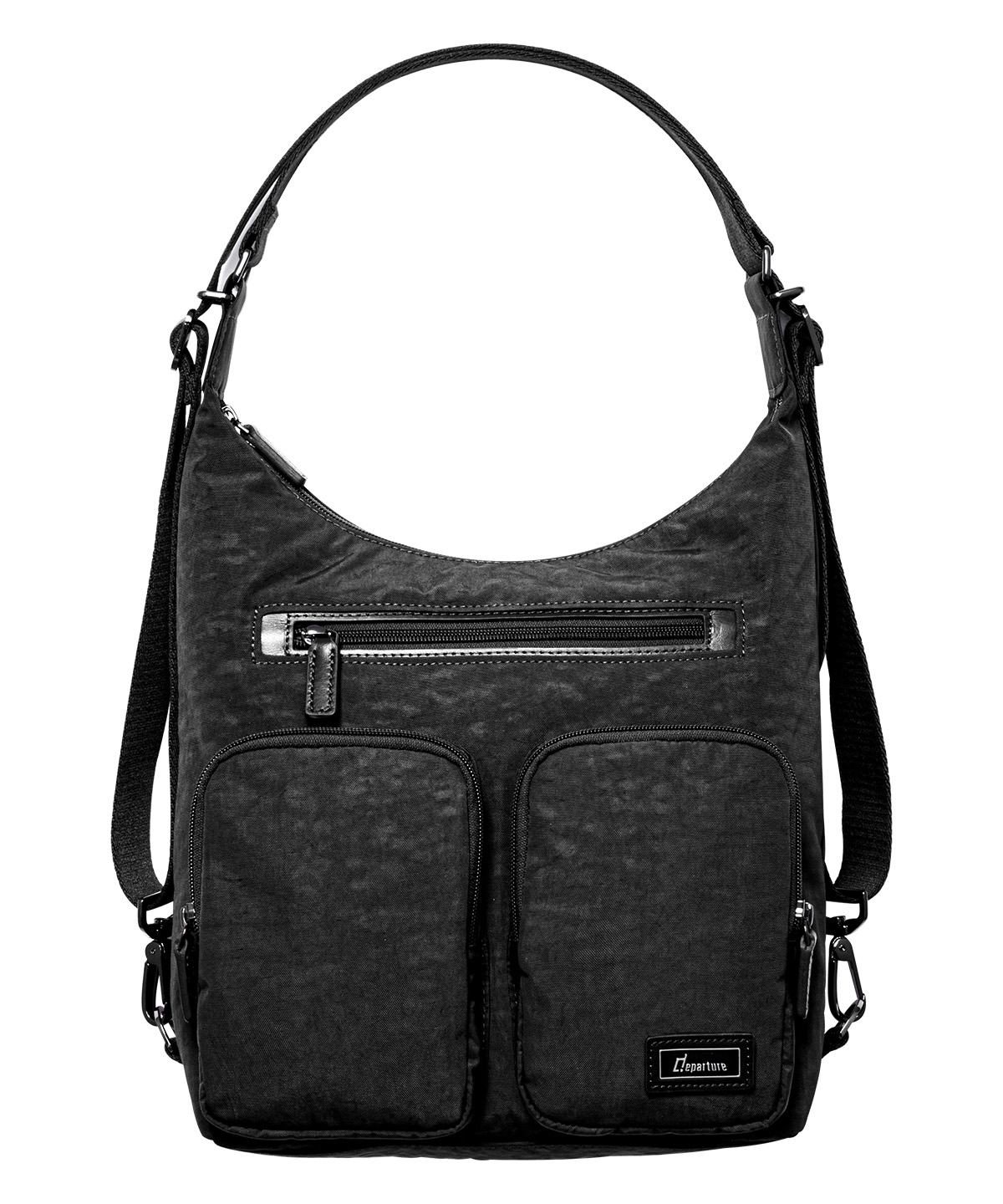 《後背包》時尚三用包-黑色