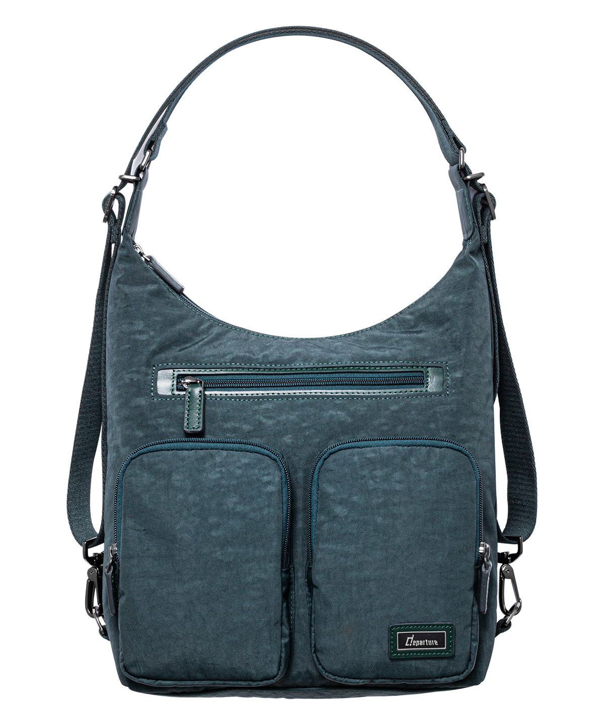 《後背包》時尚三用包-墨綠色