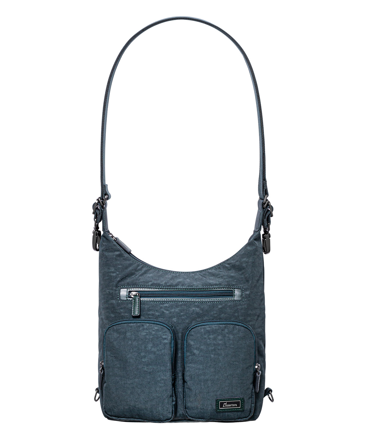 《後背包》時尚三用包-墨綠色