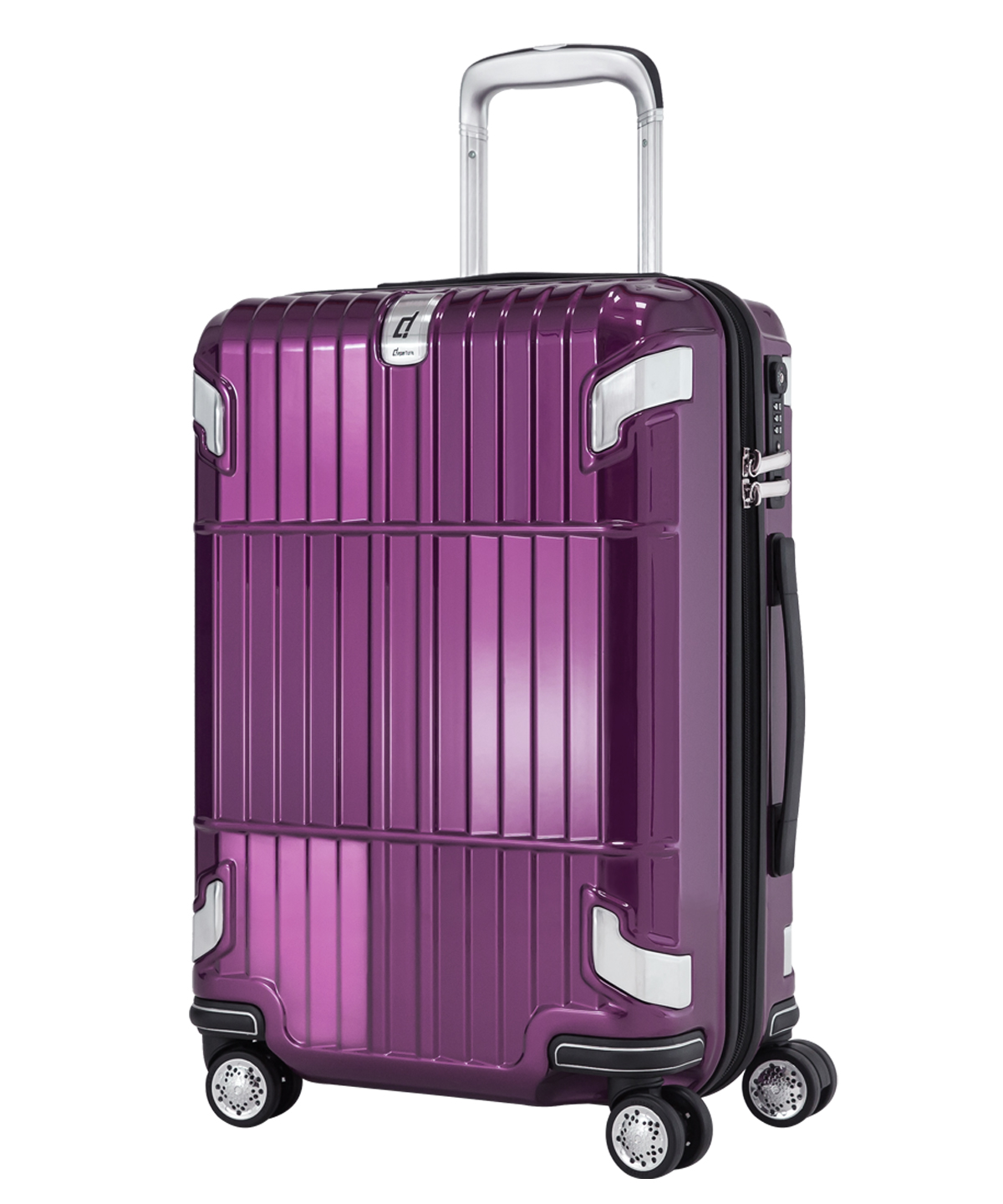 《都會時尚煞車箱》行李箱-22吋 珠光紫