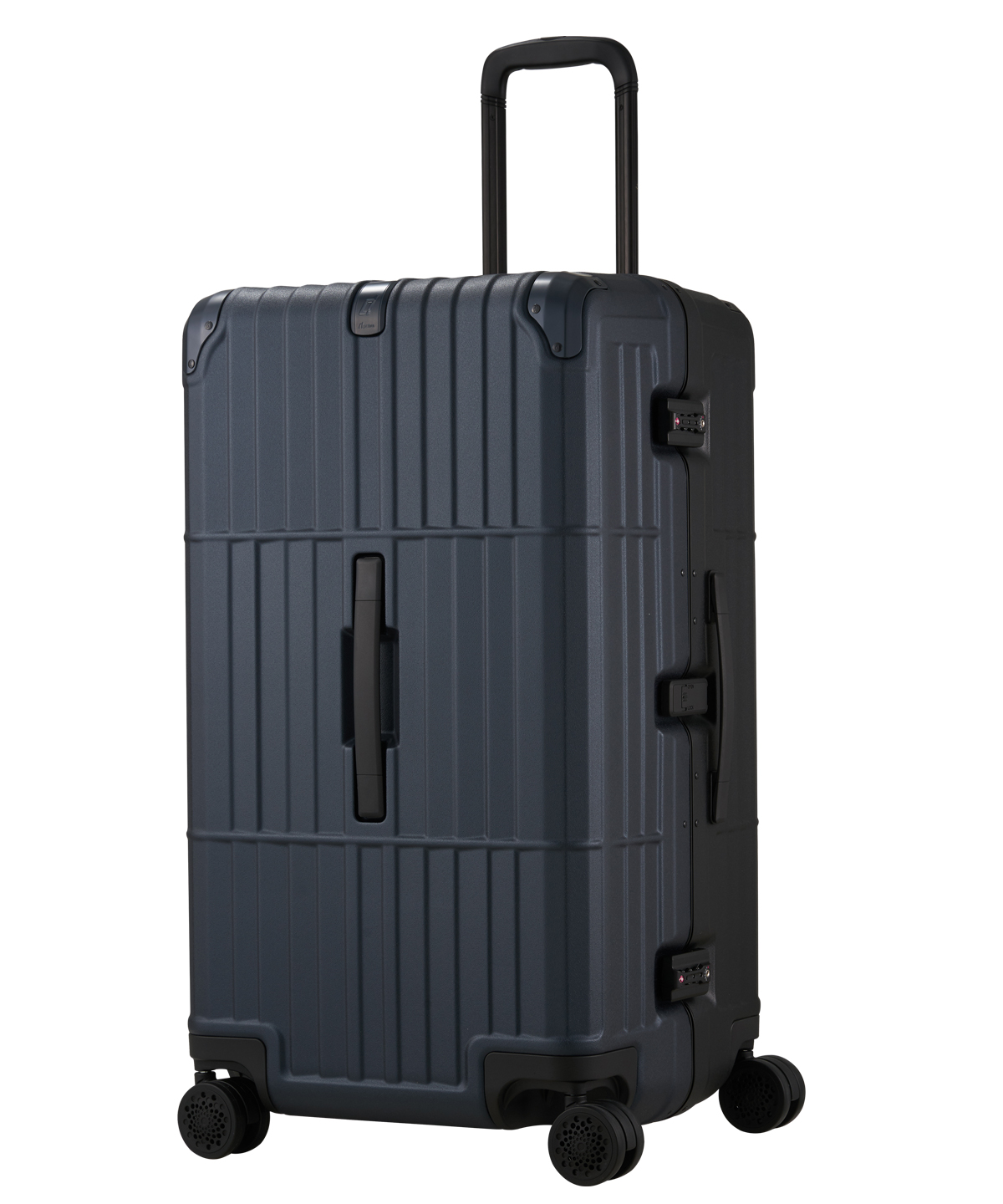 《雙色異形鋁框箱》行李箱-29吋 黑色+深藍色