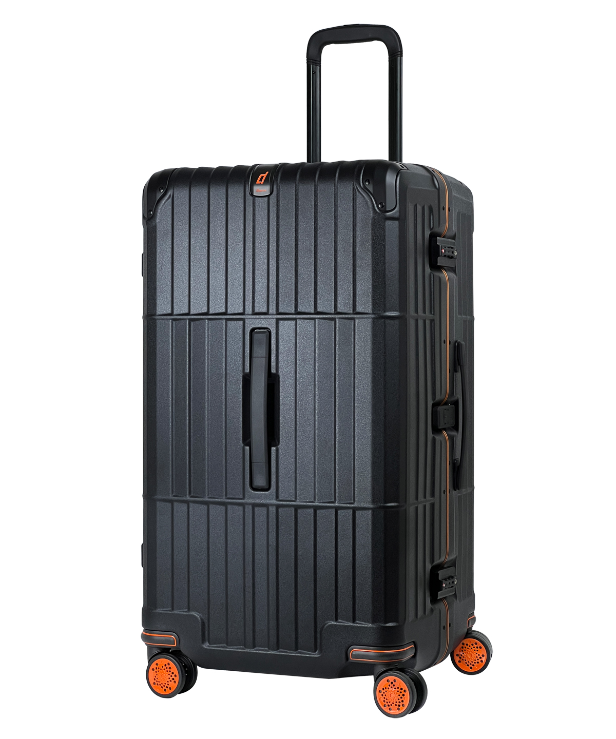 《煞車款 異形鋁框箱》行李箱-27吋 黑色電子紋