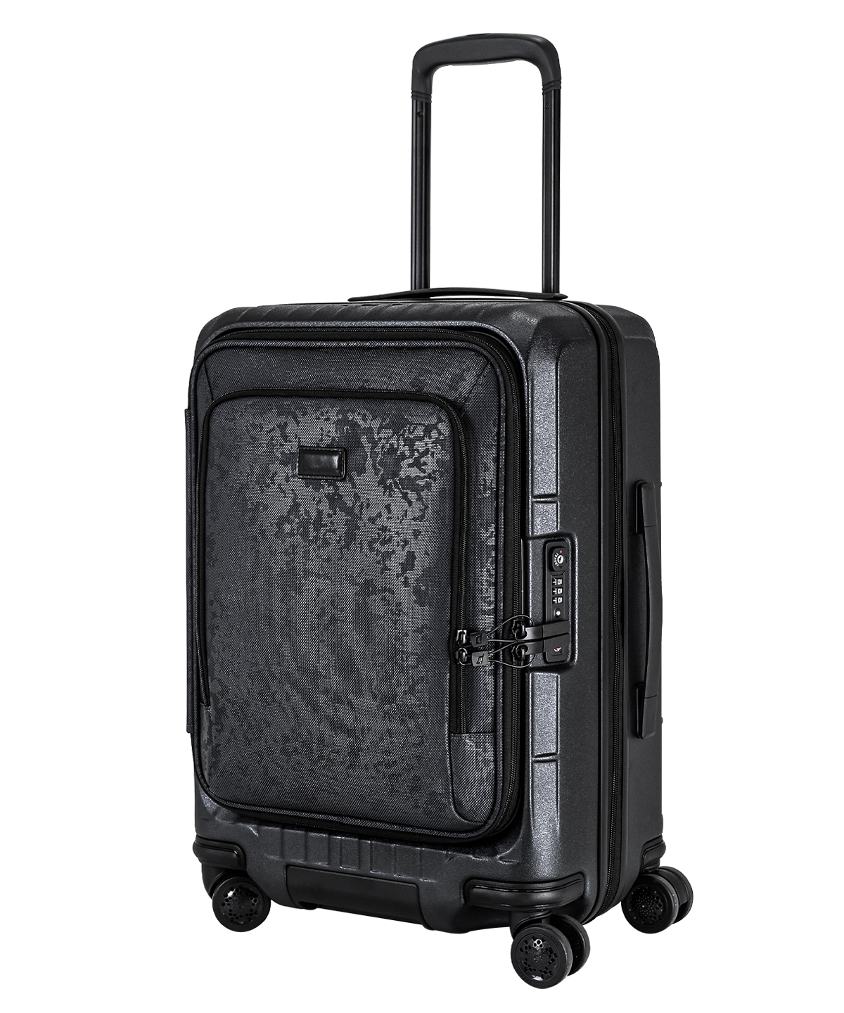 《前開式煞車箱》行李箱-22吋 迷彩黑