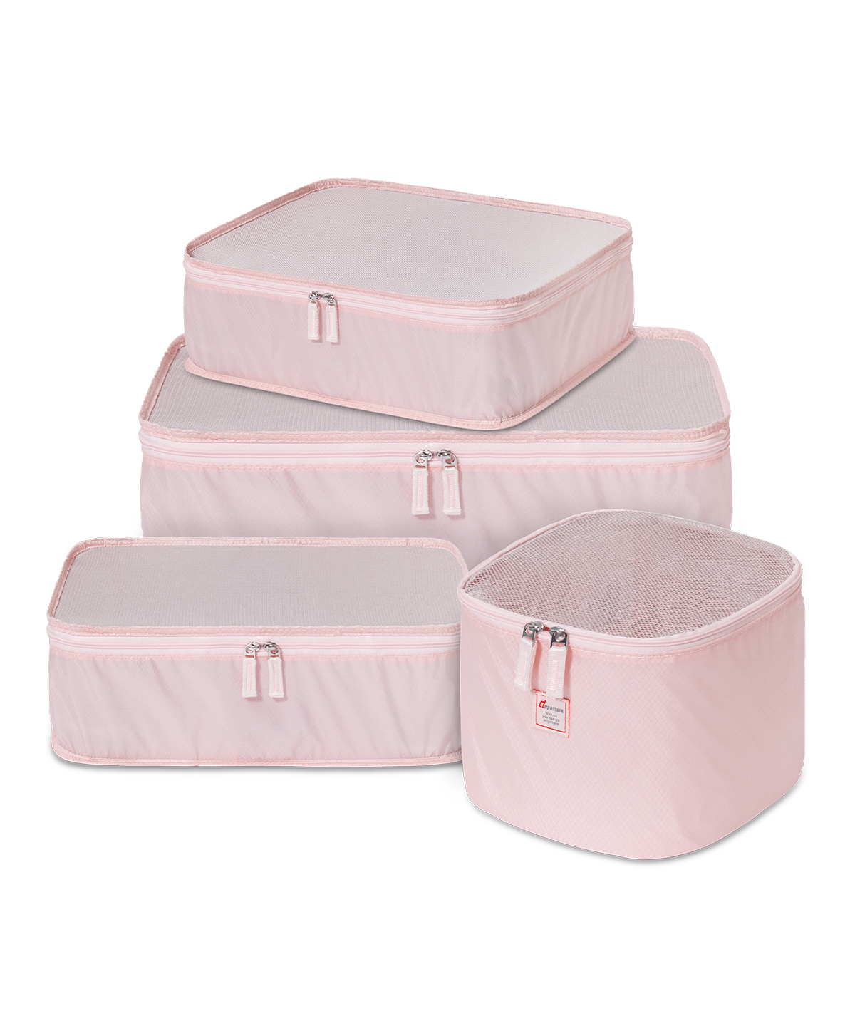 《旅行配件》旅行收納四件套組-淡粉色