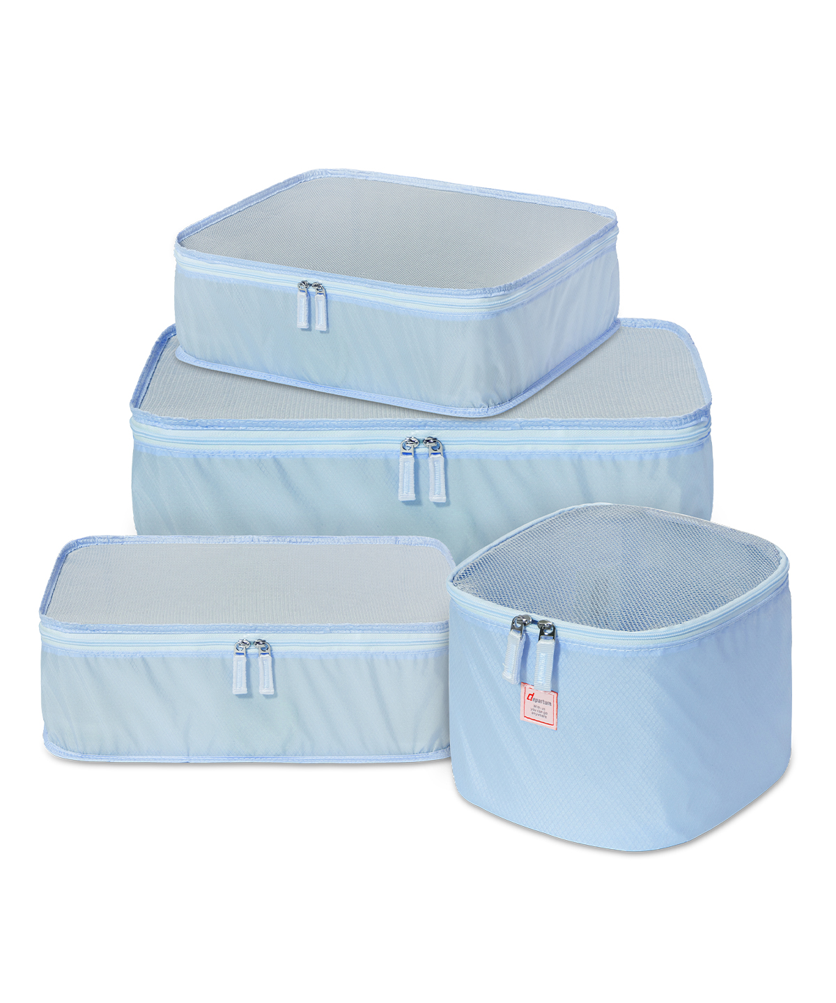 《旅行配件》旅行收納四件套組-淡藍色