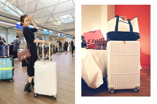 《唐葳 wei wei》上次說要來試用看看departure 行李箱好不好用